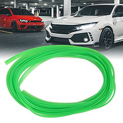 X AUTOHAUX Car Interior Trim Strip Line Door Edge Seal Protector Green 5m 16.4ft - color: Green