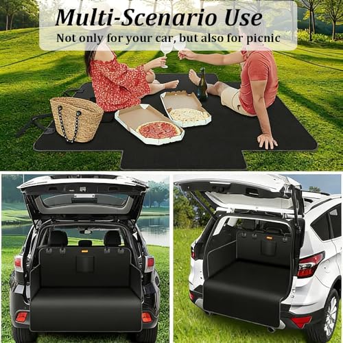 SUV Cargo Liner for Dogs for Mercedes-Benz GLS AMG GLS 63, Non-Slip Pet Cargo Cover Dog Seat Cover Mat, Back Trunk Protector Mat with Side Flaps, Easy Clean, Car Accessories