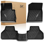 3W Floor Mats Compatible for BMW X3 F25 2011-2017 / BMW X4 2015-2018 xDrive28i/28d/35i/M40i Custom Fit TPE All Weather Floor Liner for 1st and 2nd Row Full Set Car Mats, Black - style: 2) X3 2011-2017 | Floor Mats