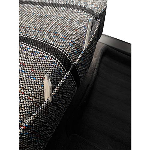 Universal Baja Saddle Blanket Bench Full Size Seat Cover Fits Ford, Chevrolet, Dodge, and Full Size Pickup Trucks (Black) - color: Black
