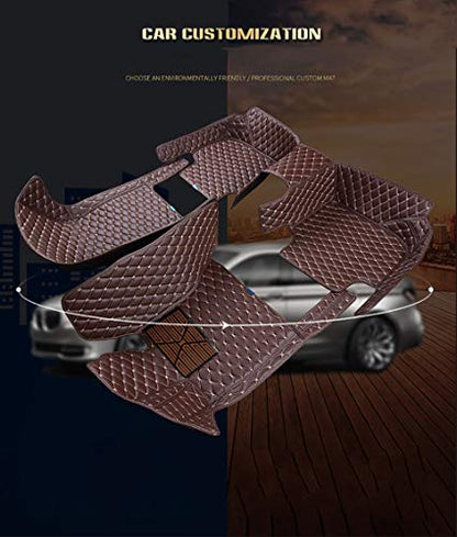 Custom Waterproof Leather Car Floor Mats Fit for Most Car SUV Truck & Sportscar All Weather Protection Vehicles (Black+Purple) - color: Black+Purple