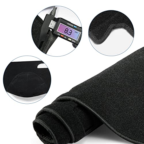 Dashboard Dash Cover Mat Carpet Compatible with 2007-2012 Altima(Black) - size: 2007-2012 Nissan Altima