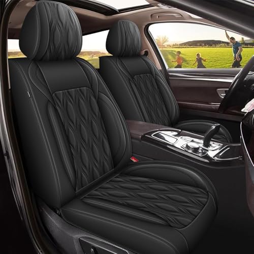DISUTOGO Rav4 Seat Covers Custom Fit for Toyota Rav4 2013-2023 2024 2025 2026, Luxury Waterproof Leather Car Seat Cover(Full Set, Black) - color: #067 Black, size: 9.RAV4-5 Seat Covers Full Set