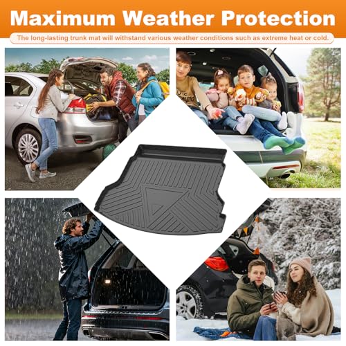 Trunk Liner for 2012-2016 Honda CR-V CRV 3D Custom Fit All-Weather TPE Material Waterproof Car Cargo Liner Mat, Black - color: 2012-2016 Honda CR-V
