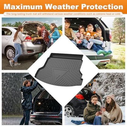 Trunk Liner for 2012-2016 Honda CR-V CRV 3D Custom Fit All-Weather TPE Material Waterproof Car Cargo Liner Mat, Black - color: 2012-2016 Honda CR-V