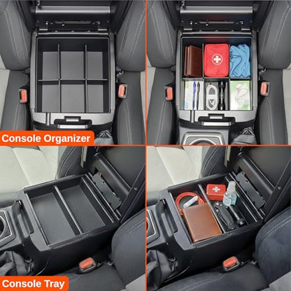 Vehicle OCD - Center Console Divider, Tray, and Glove Box Organizer for Toyota Tacoma (2016-2023) - Made in USA - SLX501 - size: 2016-2023, style: Boxed Set