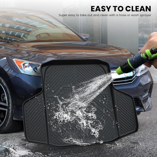 LASFIT Trunk Mat for Honda Accord Seden 2026 2025 2024 2023 2022 2021 2020 2019 2018 (Gasoline & Hybrid), All Weather TPE Custom Fit Accord Trunk Liner Trunk Tray Cargo Liner Accessories, Black - style: 5）For Honda Accord | 2018-2025 | Cargo Liner