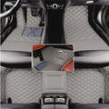 Custom Floor Mats for Audi A1, A3, A4, A5, A6, A7, A8,TT, TTS, Q2, Q3, Q5, Q7, Q8,RS3 RSQ8 S3 S4 S5 S6 S7 S8 e-tron, Q4 e-tron,All Weather Waterproof Luxury Leather (Gray) - color: Gray