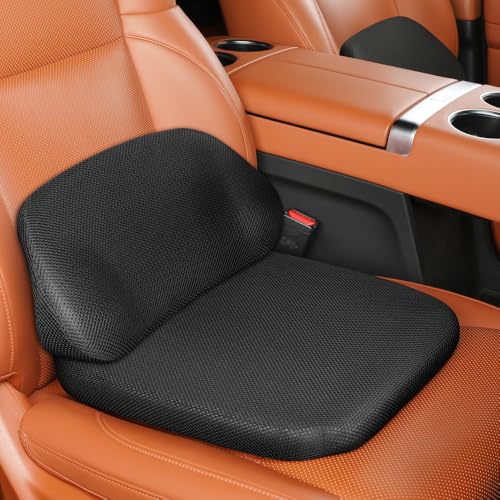 2Pack Lumbar Support Pillow & Seat Cushion for Car, Breathable Mesh, Wear-Resistant, Ergonomic Design, Back and Waist Support, Hip Cushioning, Comfortable for Long Time Driving and Sitting - size: Style A Lumbar Support & Cushion Combo