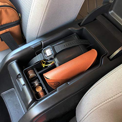 Compatible with Center Console Tray Chevy Colorado/GMC Canyon Accessories 2015-2020 2021 2022 - color: Black Trim