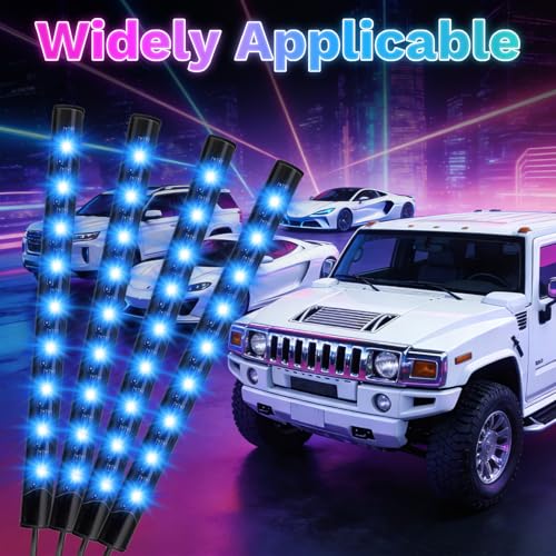 Car Interior Lights, 12V LED Strip Lights with Cigarette Lighter Adapter, Ambient Car Lighting Kit, App & Remote Control Music Sync Color Change Strip Lights for SUVs & Trucks (48LED Beads) - color: Cigarette Lighter Adapter(48LED Beads)