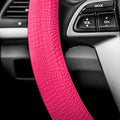 FH Group Universal Fit Silicone Snake Pattern with Massaging Grip Steering Wheel Cover fits most Cars, SUVs, Trucks, and Vans Magenta - color: Magenta