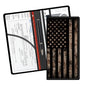 Leather Car Registration and Insurance Card Holder, Cute Car Accessories Vehicle Glove Box Car Organizer for Documents, Cards, License Retro American Flag - color: Retro American Flag