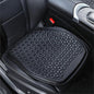 Thin Gel Seat Cushion for Car Seat, Office Chair, Wheelchair, Golf Cart - Non-Slip Car Seat Cushions with 0.7 Inch Gel - Sciatica & Coccyx Pain Relief (Leather, Black) - color: Black