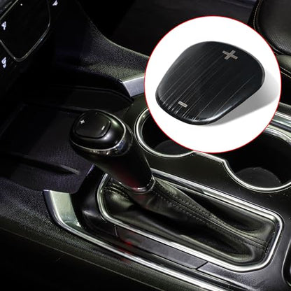 Auto Car Gear Shift Knob Cover Sticker Stainless Steel for Chevrolet Equinox 2018-2020 Black