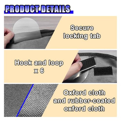 2 Pack Dog Car Door Protector, Waterproof 600D Anti-Scratch Vehicle Door Covers, Universal Pet Interior Guard for SUV, Truck & Sedan, Machine Washable, Protect Against Drool Marks (Black)