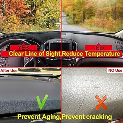 BIVVI Dashboard Cover,Fit for Honda Insight II 2009-2014 Sun Protection Non-Slip Pad Dashboard Decorative Interior Accessories