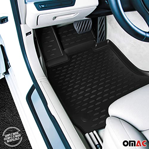 OMAC Floor Mats for Lexus RX350 2013-2015 Car Mats All Weather 3D Custom Fit Rubber Mat Waterproof Odorless TPE Floor Liners Laser Measured Non-Slip (Black) - size: RX350 2013-2015 / Black, style: Floor Mats