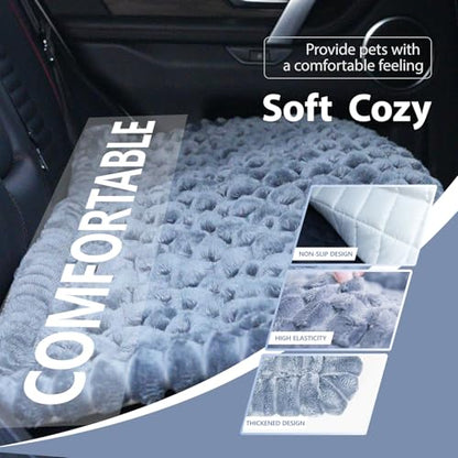 Dog Car Seat Waterproof Bed Cover Non-Slip Car Back Seat Soft and Comfortabl Pet Bed Mat Car Blanket for Travel Backseat Extender Seat Covers Dog Bed for Cars Trucks and SUVs (Grey Cover 23.6” x 51”) - color: Waterproof Grey Cover