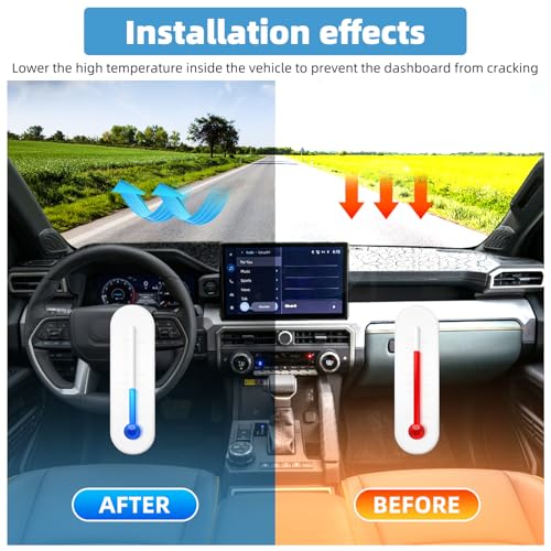 Dash Cover Mat for Toyota Tacoma 2024 2025 2026 Accessories Non-Slip Dashboard Cover Mat Sunshade UV Rays Protector Interior Accessories(Not fit HUD) - size: Compatible with Tacoma 2024-2026