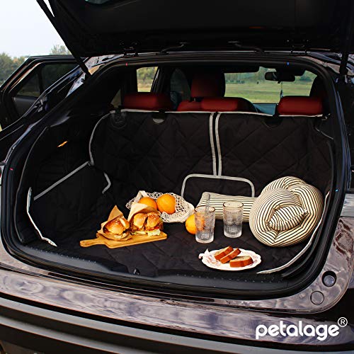 petalage Dog Car Seat Cover Waterproof 56” x 50“ for for Trucks Cars & SUVs Back Seat Heavy-Duty Nonslip Pet Car Seat Cover Protector - size: 56"Truck-gray edge