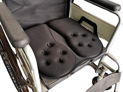 Tektrum Extra Thick Foldable Orthopedic Cool Gel Seat Cushion w/Handle for Home, Office, Chair, Car, Travel-Relief for Back, Sciatica, Tailbone Pain, Promote Healthy Posture (TD-GS1631-BLK) - size: 18.5 x 16 x 1.75 Inch