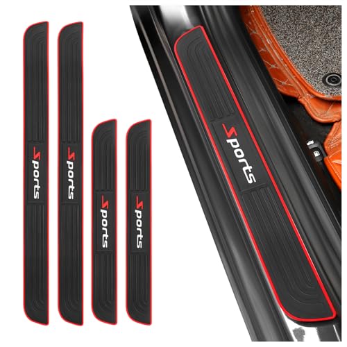 4PCS Car Door Sill Protector,Anti-Scratch & Waterproof Car Door Sills Scratch Protection,Universal Car Exterior Accessories Automotive Door Entry Guard for Car,Truck,SUV (Sport, Width 1.96'') - color: ['Sport'], size: Width 1.96"