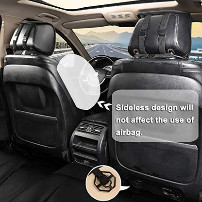 Black Panther Car Seat Cover, 1 Piece Universal Sideless Driver Seat Protector, Universal Fit 95% Vehicles, Without Lumbar Support (Beige) - color: 1 Piece Beige(without Lumbar Support)
