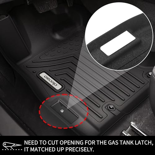 OEDRO Floor Mats for 2018-2023 Subaru Crosstrek / 2018-2023 Impreza, Custom Fit for Subaru Crosstrek Accessories TPE All Weather Waterproof Car Floor Mats, Black - size: 2018-2023, style: 1st & 2nd Row