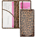 Yarnic Leopard Car Registration and Insurance Holder, Car Document Holder with Magnetic Closure, Car Organizer Vehicle Glove Box Compartment Organizer, Car wallet Case for Teens Men Women - color: darkleopard