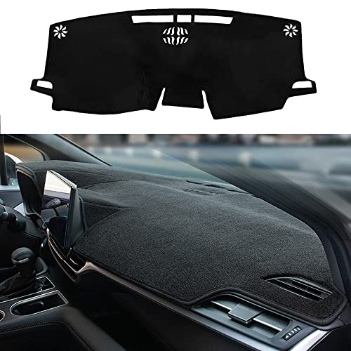 Dashboard Cover Dash Cover Mat Pad Carpet Custom Fit for Sienna 2021 2022 2023 2024 2025 2026(Without HUD) Accessories Anti-Skid Center Console Protector Cover Mat(Black Edge) - color: Black Edge, size: For Toyota Sienna 2021-2026(Without HUD)