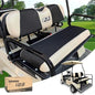 10L0L Golf Cart Seat Covers, Super Comfort Cooler Than Vinyl Seat Cover, Front and Rear Seat Cover for Yamaha EZGO Club Car, No Drilling Breathable Mesh Bench Seat Blanket, Machine Washable
