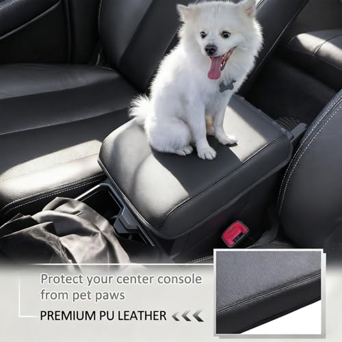 JDMCAR Center Console Cover Compatible with 2025 2026 Toyota 4Runner Accessories, Interior Customized Anti-Scratch PU Leather Armrest Protector Cover - size: Fits 2025+ 4Runner