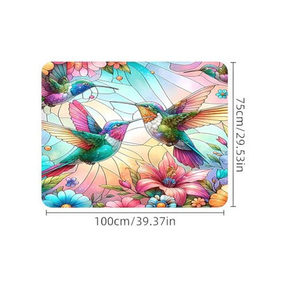 Universal Car Trunk Mat 29" x 39", Flowers and Birds All Weather Trunk Protection Cargo Liner, Durable Cargo Mat Rear Trunk Liner, Stylish Vehicle Interior Accessories Suitable for Most Car Models - color: Flowers and Birds