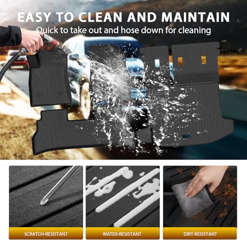 Floor Mats for 2024-2026 Chevy Trax/Buick Envista Car Mats, All Weather TPE Custom Upper Position Cargo Liner Seat Back Covers Protectors Full Set Car Accessories - size: 2)Chevy Trax/Buick Envista｜24-26｜Full Set