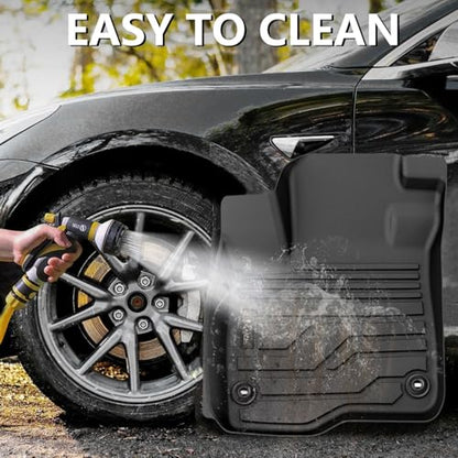 KARPAL Floor Mats for Honda CRV 2023 2024 2025 2026 (Include Hybrid), All Weather Protection TPE Floor Liners Accessories Car Mats, Front & 2nd Row & Trunk Mat (Upper Position)
