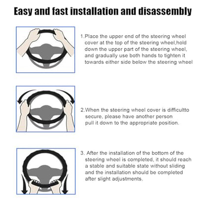 Car Steering Wheel Cover, Anti Slip Fluffy Vehicle Wheel Protector, 15 Inch Winter Plush Warm Automotive Wheel Protection Cover Accessories, Universal for SUV, Sedan, Truck(Coffee)