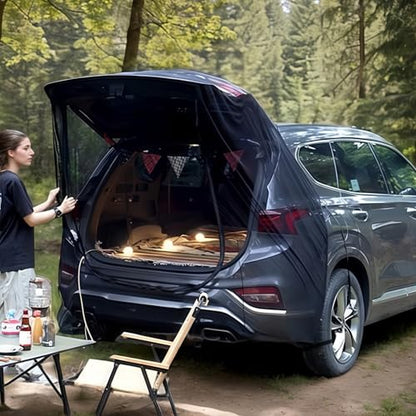 Car Camping Tailgate Mesh Screen for SUV, Mini Van, Great for Ventilation and Mosquito Prevention Car Camping Accessories - size: Full Wrap Tailgate Nets