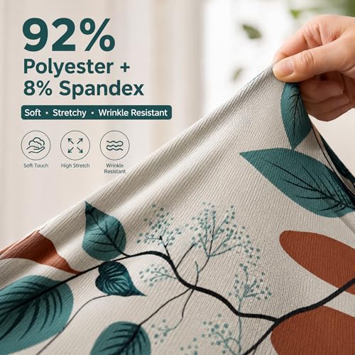 FUANGUI Floral Bench Cover,Stretch Dining Bench Cover for bedrooms, Living Rooms, Kitchens, Protector Chair Bench Piano Bench Seat Covers Stool Slipcover Removable, Washable - 02 - color: 02