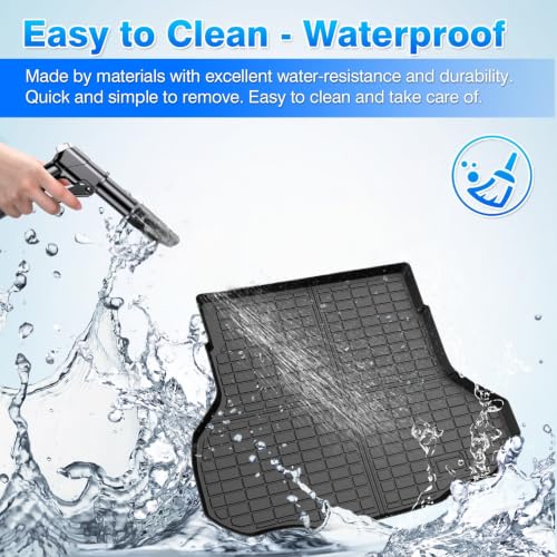 K4 Cargo mat - Trunk Mat for Kia K4 2025 2026, All Weather Trunk Mat for K4 Accessories, Heavy Duty Rubber Mats, Car Accessories - size: 4)Kia K4 25-26