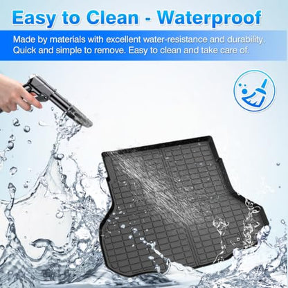 K4 Cargo mat - Trunk Mat for Kia K4 2025 2026, All Weather Trunk Mat for K4 Accessories, Heavy Duty Rubber Mats, Car Accessories - size: 4)Kia K4 25-26