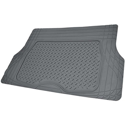BDK Universal Fit Premium Cargo Car Trunk Mat/Liner - PVC (Gray) (31.5" x 50") - color: Gray