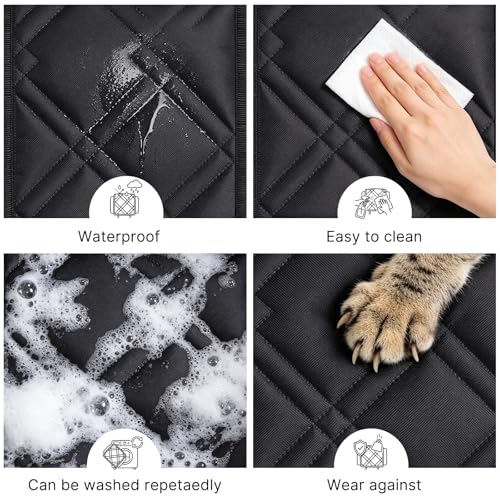 headrest Covers for Cars: Full Wrap-Around Elasticity Fit Anti-Scratch Protector - Waterproof Oxford Cloth Material - for Most Cars & SUVs Seat Headrest Accessories - 2 pcs - size: Headrest Covers Fit for Cars & SUVs and Trucks