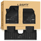 LASFIT Floor Mats for Ford Mustang Mach-E 2021-2025 2026 TPE All Weather Protector Car Liners, 1st & 2nd Row, 3pcs Black - style: 9) 2021-2025 | Ford Mustang Mach-E | 1st & 2nd Row