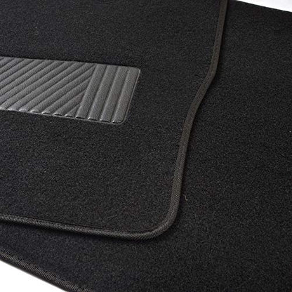 Motor Trend Premium Inter-Lock Backing Carpet Car Floor Mats - Front & Rear, Thick & Durable Auto Protection, Fits Most Cars Truck SUV Coupe Sedan - color: Black