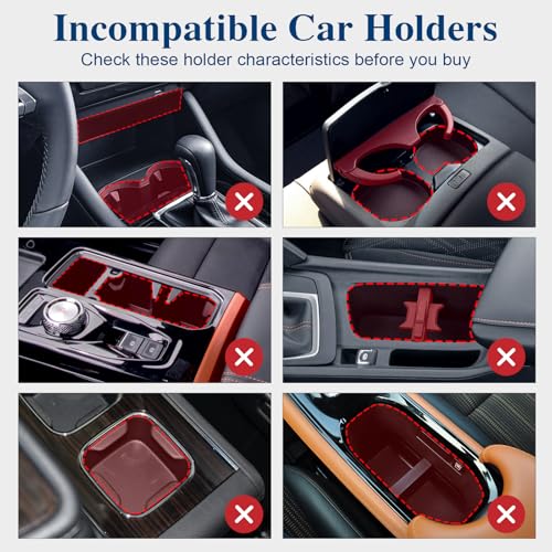 Car Cup Holder Expander, Cup Holder Extender Adapter with Expandable Arm and Adjustable Base, Compatible with Yeti Ramblers, Hydro Flasks, Stanley, Owala Most Coffee Mugs Bottles & Cups (CUP-T-1pack) - size: CUP-T-1pack