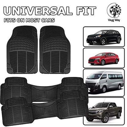 Vaygway Car Mats, All Weather Floor Mats for Cars, Auto Floor Mat, Car Mat Full Set, Automotive Carpet & Cargo Liners, Cars Carpet 4 Pc - style: 4 Piece Car Floor Mat Set