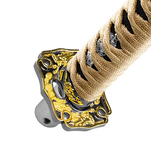 JDMBESTBOY Samurai Sword Gold Black Shift Knob Shifter Alloy Katana Adapters Universal 26cm - color: Gold Black, size: 26cm