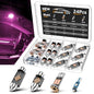 Zakolak 24PCS LED Interior Car Lights, Extremely Bright LED Bulb Kit, Applicable to Dome Map Door Lights and Other Parts Replacement for Your Cars, to Help You See Inside The Car at Night（Purple） - color: Purple