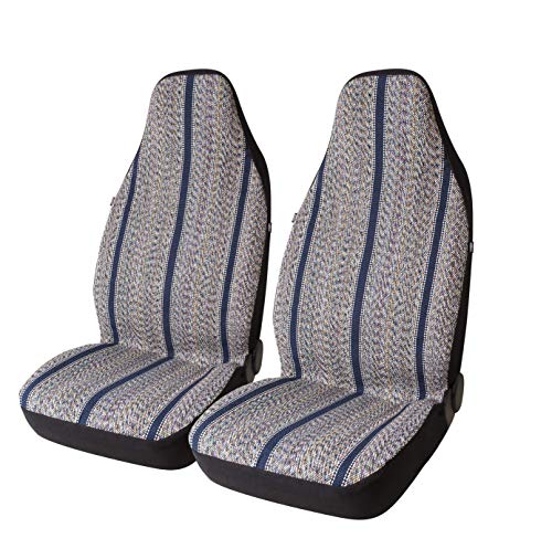 Baja Blanket Bucket Seat Cover for Car, Truck, Van, SUV - Airbag Compatible (2PCS Blue) - color: Blue